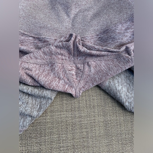 ALO YOGA Sheila Alosoft high waist colorblock leggings Smoky Quartz Gray XS - Picture 5 of 14